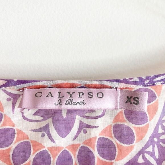 Calypso St Barth Printed Cotton Top - Picture 7 of 9